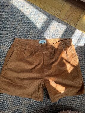 Madewell - womens Corduroy Pull-On Shorts in Warm Camel
